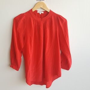 Madewell Silk Red Top
